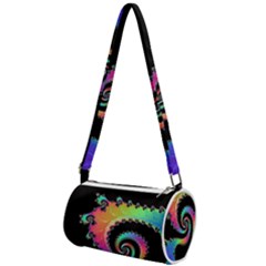 Fractal Spiral Vortex Swirl Whirlpool Math Mini Cylinder Bag by Ravend