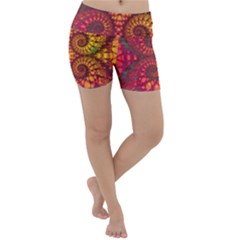 Art Pattern Fractal Design Abstract Artwork Lightweight Velour Yoga Shorts