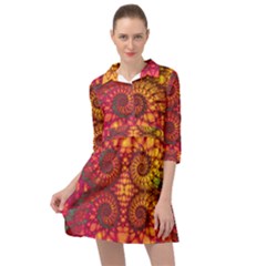 Art Pattern Fractal Design Abstract Artwork Mini Skater Shirt Dress