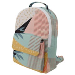 Leaves Pattern Design Colorful Decorative Texture Flap Pocket Backpack (small)