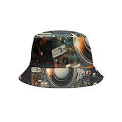 Illustrations Technology Robot Internet Processor Inside Out Bucket Hat (kids) by Ravend