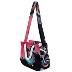 Fractals Abstract Art Digital Art Abstract Art Rope Handles Shoulder Strap Bag