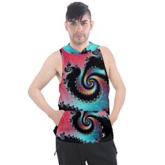 Fractals Abstract Art Digital Art Abstract Art Men s Sleeveless Hoodie