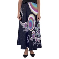 Fractal Math Abstract Abstract Art Digital Art Flared Maxi Skirt