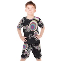 Fractal Math Abstract Abstract Art Digital Art Kids  Tee And Shorts Set by Ravend