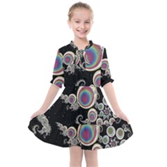 Fractal Math Abstract Abstract Art Digital Art Kids  All Frills Chiffon Dress