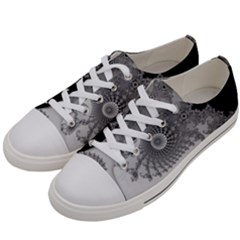 Apple Males Almond Bread Abstract Mathematics Men s Low Top Canvas Sneakers