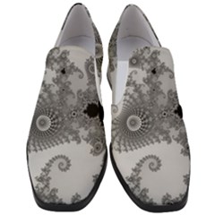 Apple Males Almond Bread Abstract Mathematics Women Slip On Heel Loafers by Ravend