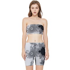 Apple Males Almond Bread Abstract Mathematics Stretch Shorts and Tube Top Set