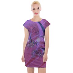 Fractal Math Abstract Abstract Art Digital Arts Cap Sleeve Bodycon Dress