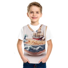 Ai Generated Noodles Pirate Chinese Food Food Kids  Basketball Tank Top by danenraven