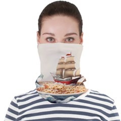 Ai Generated Noodles Pirate Chinese Food Food Face Seamless Bandana (adult) by danenraven