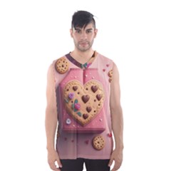Cookies Valentine Heart Holiday Gift Love Men s Basketball Tank Top by danenraven