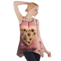 Cookies Valentine Heart Holiday Gift Love Side Drop Tank Tunic by danenraven