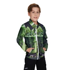 Ai Generated Drink Spinach Smooth Apple Ginger Kids  Windbreaker by danenraven