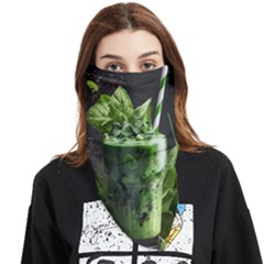 Ai Generated Drink Spinach Smooth Apple Ginger Face Covering Bandana (triangle) by danenraven