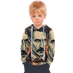 Ai Generated Nikola Tesla Tesla Nikolas Electricity Kids  Overhead Hoodie by danenraven