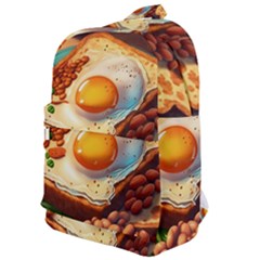 Ai Generated Breakfast Egg Beans Toast Plate Classic Backpack