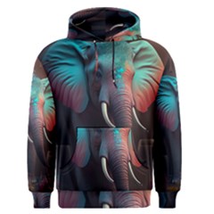 Ai Generated Elephant Tusks Trunk Wildlife Africa Men s Core Hoodie