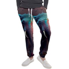 Ai Generated Elephant Tusks Trunk Wildlife Africa Men s Jogger Sweatpants