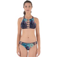 Ai Generated Elephant Tusks Trunk Wildlife Africa Perfectly Cut Out Bikini Set