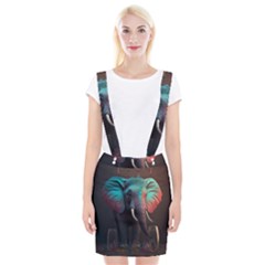 Ai Generated Elephant Tusks Trunk Wildlife Africa Braces Suspender Skirt