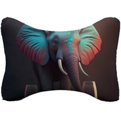 Ai Generated Elephant Tusks Trunk Wildlife Africa Seat Head Rest Cushion