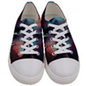 Ai Generated Elephant Tusks Trunk Wildlife Africa Women s Low Top Canvas Sneakers View1