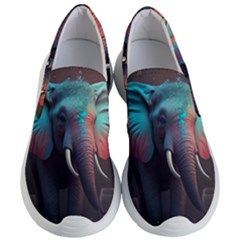 Ai Generated Elephant Tusks Trunk Wildlife Africa Women s Lightweight Slip Ons by danenraven