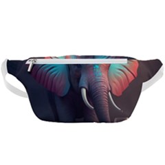 Ai Generated Elephant Tusks Trunk Wildlife Africa Waist Bag 