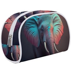 Ai Generated Elephant Tusks Trunk Wildlife Africa Make Up Case (Large)