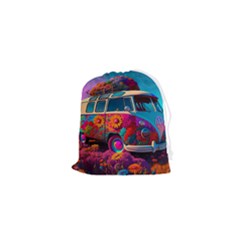 Ai Generated Beetle Volkswagen Bug Car Bus Drawstring Pouch (xs) by danenraven