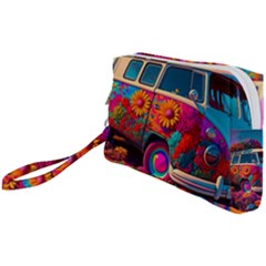 Ai Generated Beetle Volkswagen Bug Car Bus Wristlet Pouch Bag (small) by danenraven