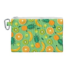 Fruit Tropical Pattern Design Art Pattern Canvas Cosmetic Bag (large)