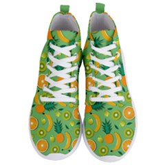 Fruit Tropical Pattern Design Art Pattern Men s Lightweight High Top Sneakers