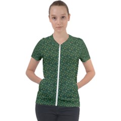 I Sail My Woods Short Sleeve Zip Up Jacket by Sparkle