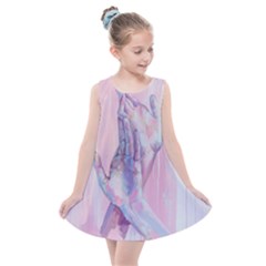 Conceptual Abstract Hand Painting  Kids  Summer Dress by MariDein
