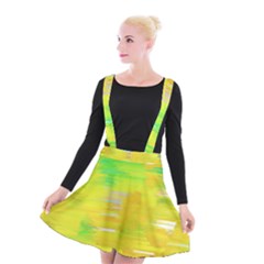 Colorful Multicolored Maximalist Abstract Design Suspender Skater Skirt by dflcprintsclothing