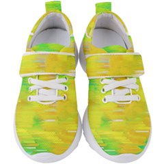 Colorful Multicolored Maximalist Abstract Design Kids  Velcro Strap Shoes by dflcprintsclothing