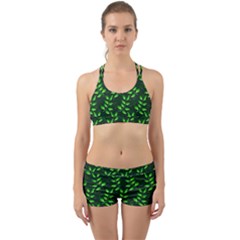 Branches Nature Green Leaves Sheet Back Web Gym Set