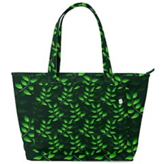 Branches Nature Green Leaves Sheet Back Pocket Shoulder Bag  by Ravend