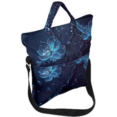 Ai Generated Cherry Blossom Blossoms Art Fold Over Handle Tote Bag