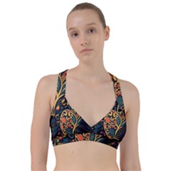 Ai Generated Apple Foliage Sweetheart Sports Bra