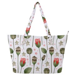 Poppies Red Poppies Red Flowers Full Print Shoulder Bag