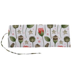 Poppies Red Poppies Red Flowers Roll Up Canvas Pencil Holder (s) by Ravend