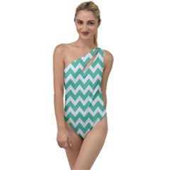 Chevron Pattern Gifts To One Side Swimsuit by GardenOfOphir