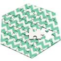 Chevron Pattern Gifts Wooden Puzzle Hexagon View2