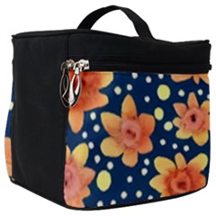 Flowers And Polka Dots Watercolor Make Up Travel Bag (big) by GardenOfOphir