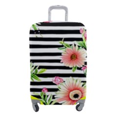 Blooming Watercolor Flowers Luggage Cover (small) by GardenOfOphir