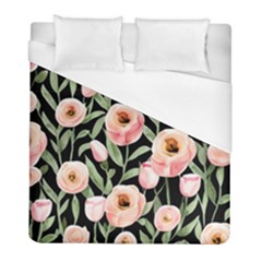 Captivating Watercolor Flowers Duvet Cover (full/ Double Size) by GardenOfOphir